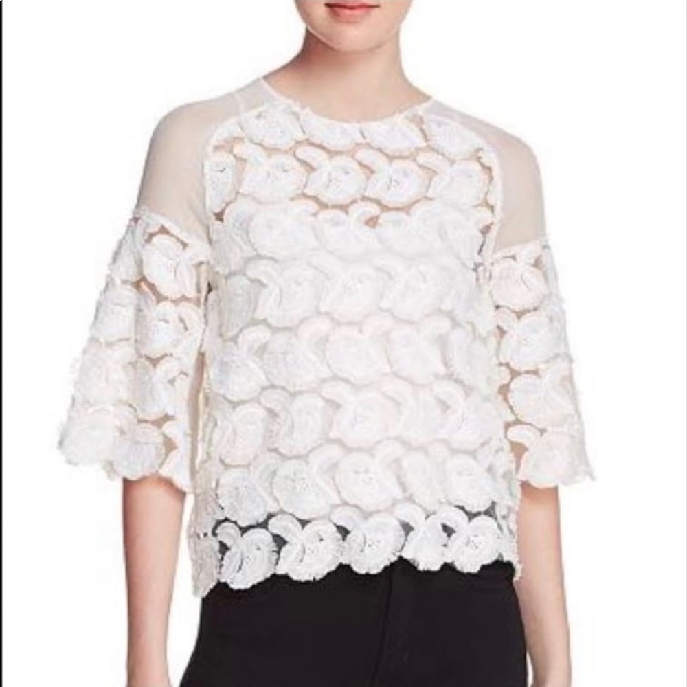 Maje top Logan Tilley white floral